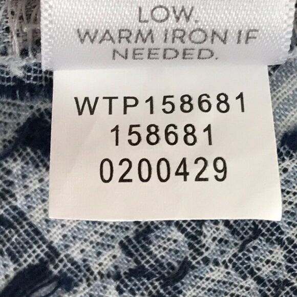 J. Jill Ocean Breeze Jacquard Ruffle Off Shoulder Top Women's Medium Floral - Picture 11 of 11